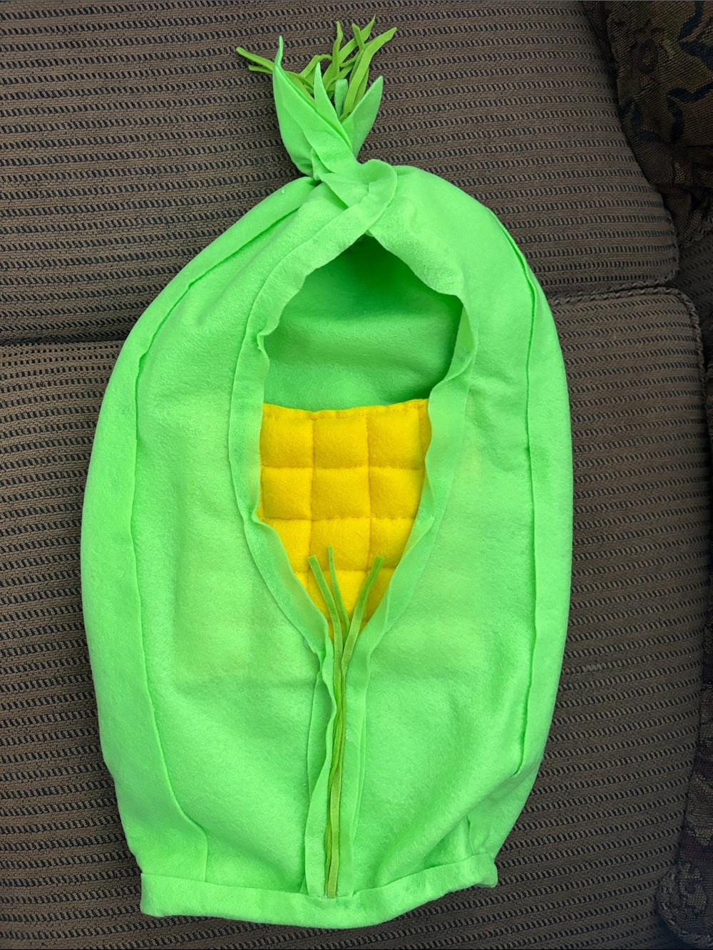 Infant’s Green Corn-Themed One Piece Costume